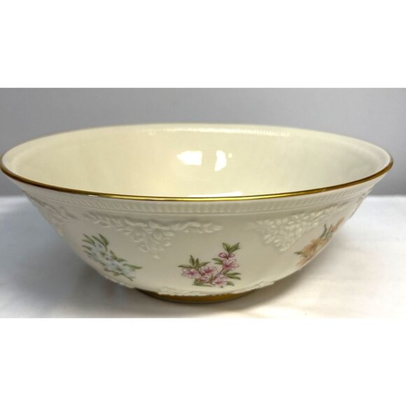 Lenox The Constitution Limited Edition Bowl Fine China Floral Embossed With Gold - Picture 1 of 8